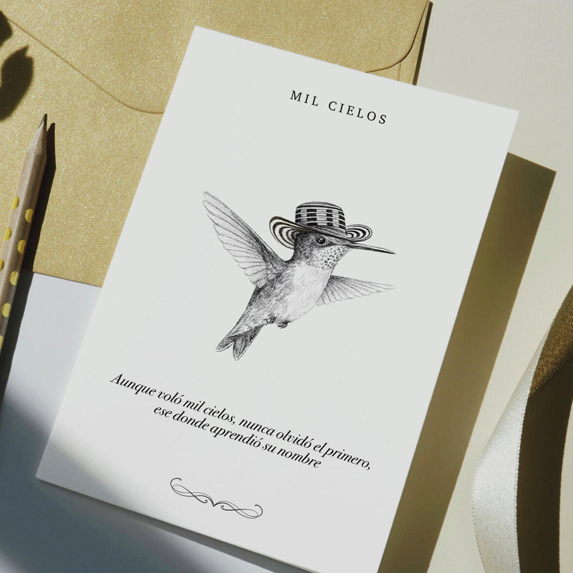 Ilustración colibri colombia en Medellin